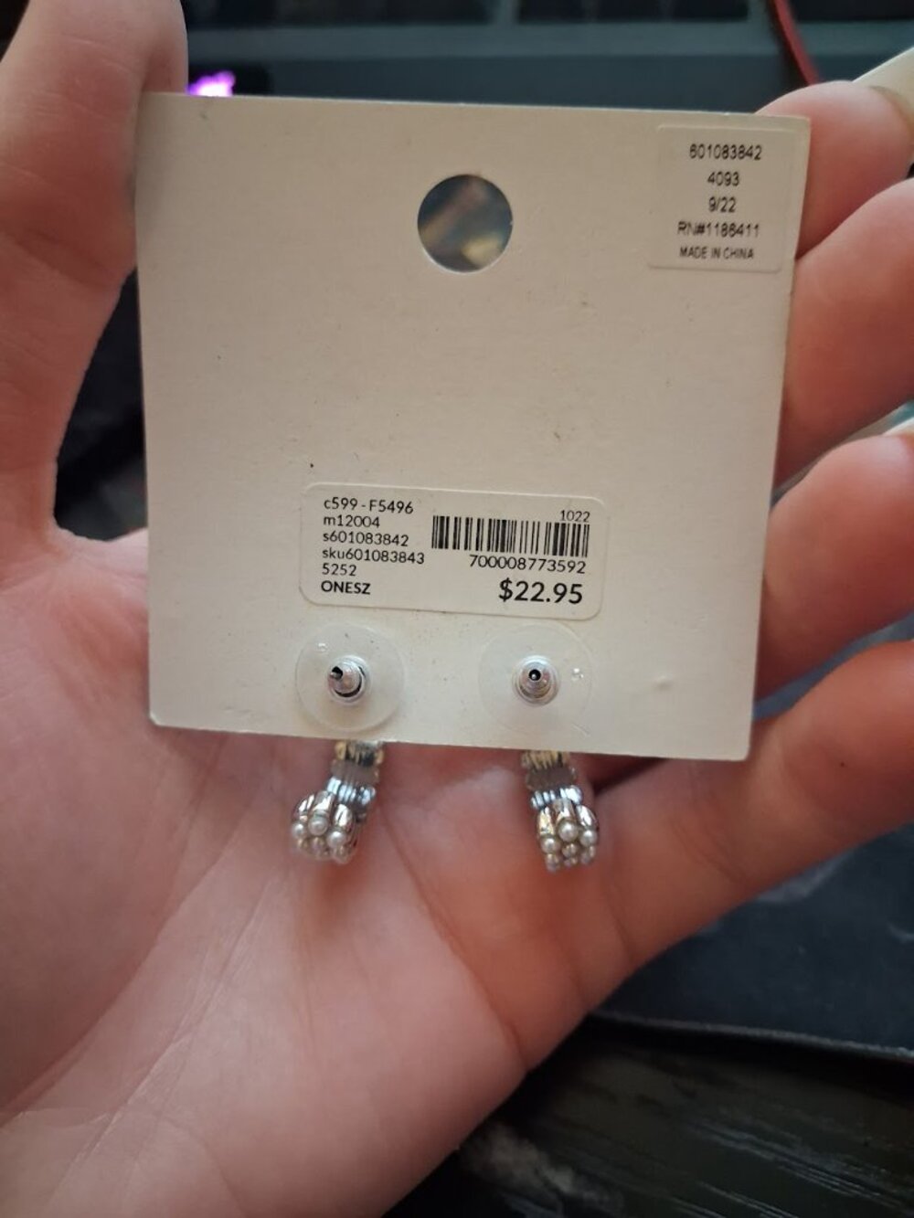 Lane Bryant hoop earrings - Picture 3 of 3